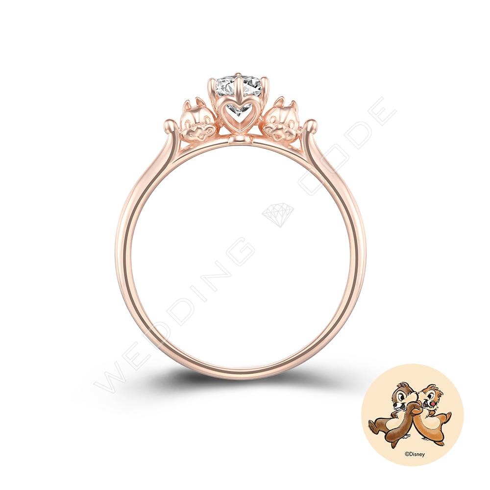 ｜WEDDING CODE｜★奇奇蒂蒂 4749-30 求婚培育玫瑰金鑽戒 D/VS1/0.33克拉